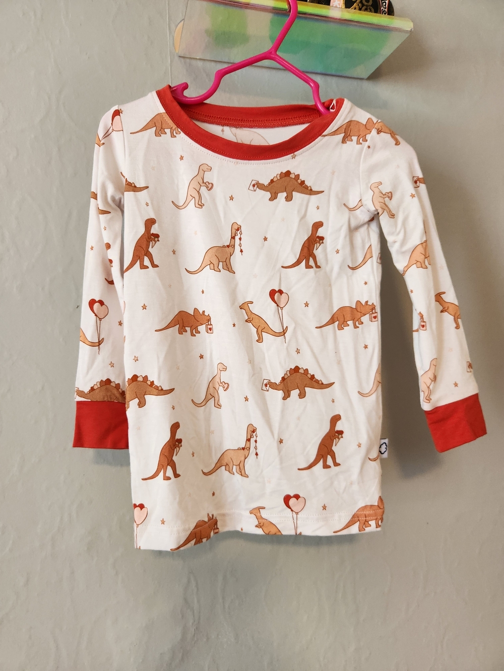 NWT DreamyZzz 18-24m Dinosaur Long-Sleeve Bamboo Pajama Top
